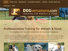 Tablet Screenshot of dogversations.com